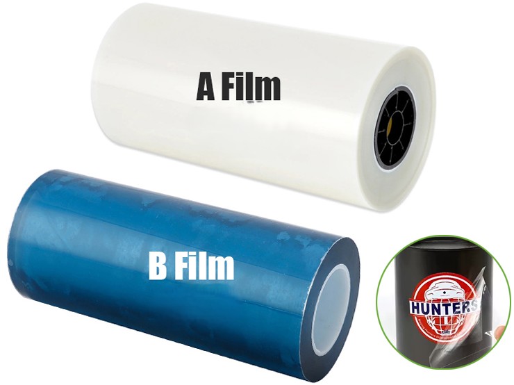 UV DTF printable 30cm roll film A & UV DTF Lamination 30cm roll Film B