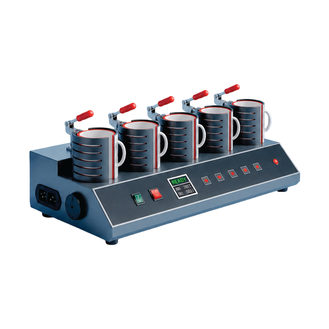 5 Head Mug Heat Press Machine